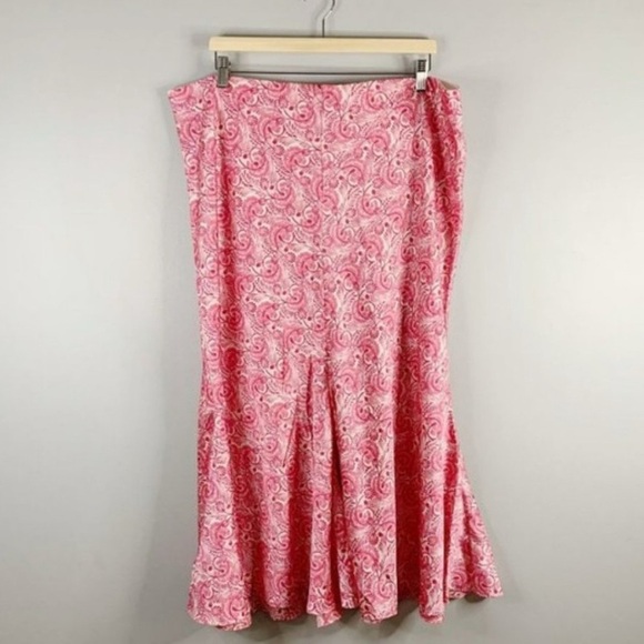 J.CREW Flare slip skirt in dandelion swirl SIZE M - Picture 2 of 2